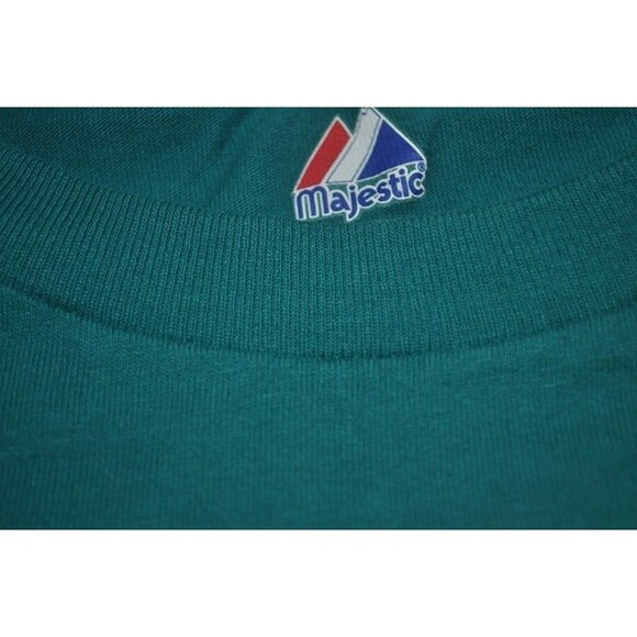 Vintage 90s TEAL Majestic Seattle Mariners Spring Training Tshirt XXL 2XL EUC - Picture 7 of 9